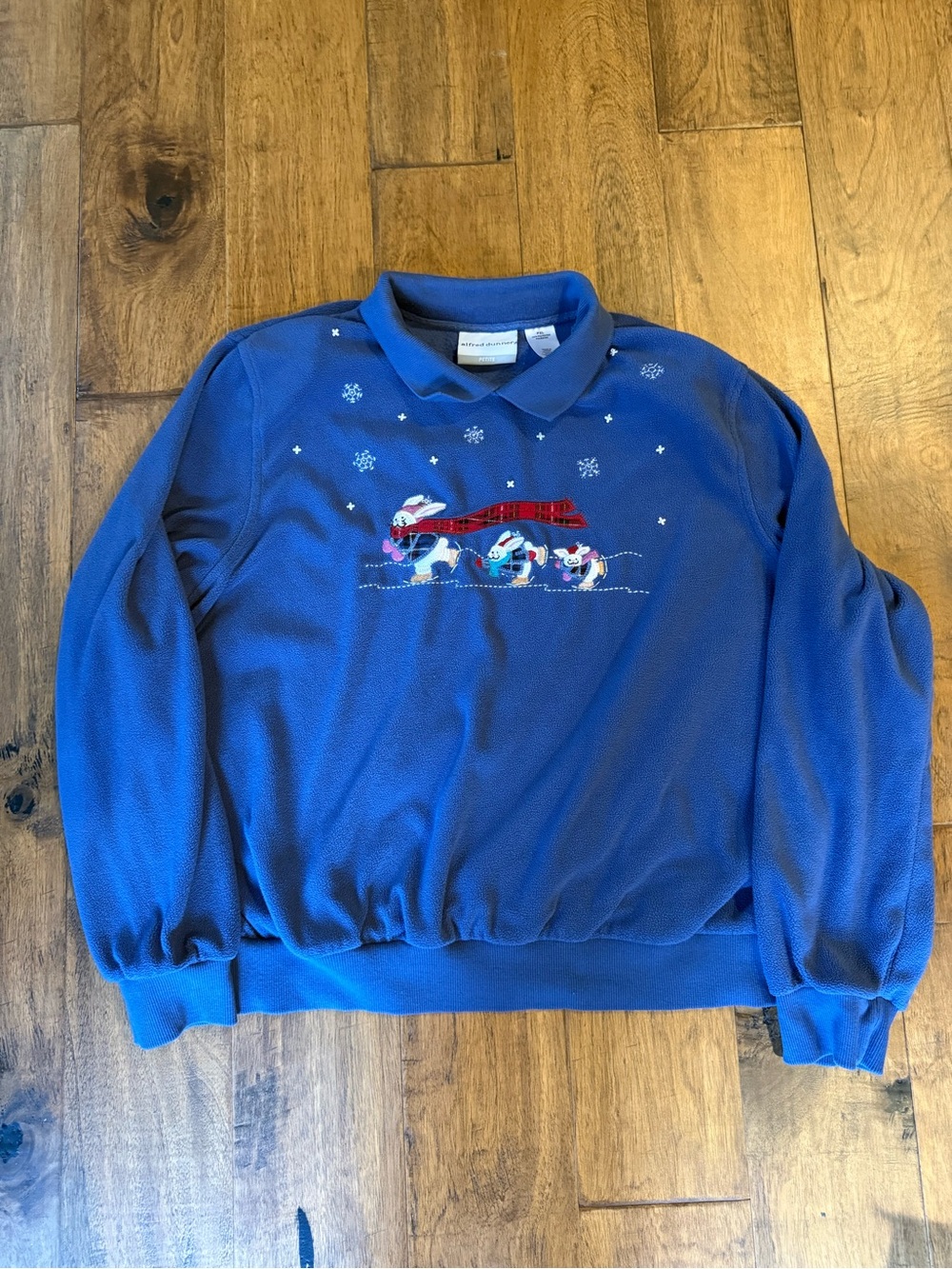 Vintage Alfred Dunner Ice Skating Bunnies